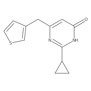 2-Cyclopropyl-6-(thiophen-3-ylmethyl)pyrimidin-4-ol Structure