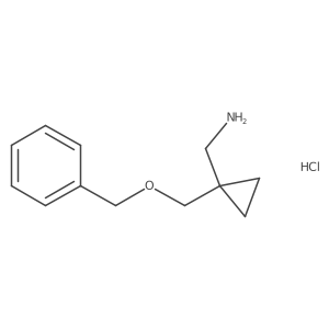 (1-((Benzyloxy)methyl)cyclopropyl)methanamine hydrochloride结构式