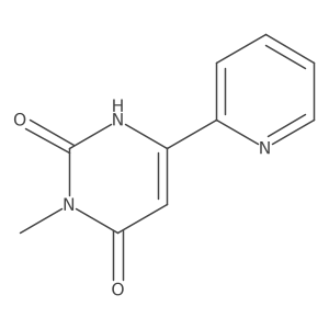 3-Methyl-6-(pyridin-2-yl)-1,2,3,4-tetrahydropyrimidine-2,4-dione结构式