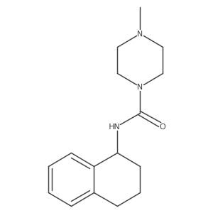 4-methyl-N-(1,2,3,4-tetrahydronaphthalen-1-yl)piperazine-1-carboxamide Structure