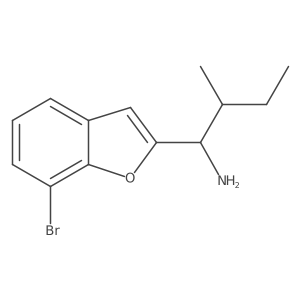 (1R)-1-(7-bromo-1-benzofuran-2-yl)-2-methylbutan-1-amine Structure