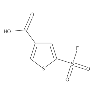 5-(Fluorosulfonyl)thiophene-3-carboxylic acid Structure