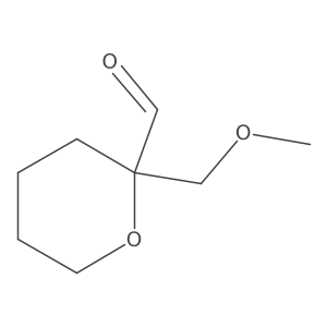 2-(Methoxymethyl)oxane-2-carbaldehyde结构式