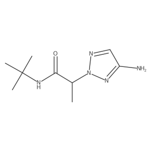 2-(4-amino-2H-1,2,3-triazol-2-yl)-N-tert-butylpropanamide Structure