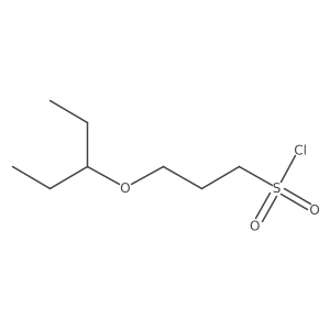 3-(Pentan-3-yloxy)propane-1-sulfonyl chloride Structure