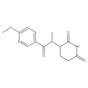 N-(2,6-dioxopiperidin-3-yl)-6-methoxy-N-methylpyridine-3-carboxamide结构式