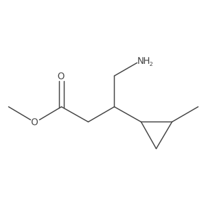Methyl 4-amino-3-(2-methylcyclopropyl)butanoate Structure