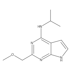 2-(methoxymethyl)-N-(propan-2-yl)-7H-pyrrolo[2,3-d]pyrimidin-4-amine结构式