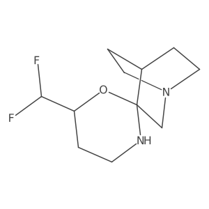 6'-(Difluoromethyl)-4-azaspiro[bicyclo[2.2.2]octane-2,2'-[1,3]oxazinane] Structure
