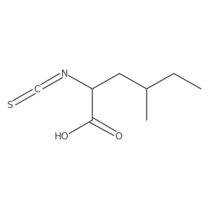 2-Isothiocyanato-4-methylhexanoic acid结构式