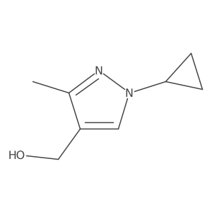 (1-cyclopropyl-3-methyl-1H-pyrazol-4-yl)methanol结构式