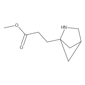 Methyl 3-(2-azabicyclo[2.1.1]hexan-1-yl)propanoate结构式