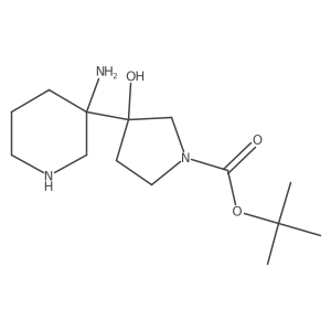 Tert-butyl 3-(3-aminopiperidin-3-yl)-3-hydroxypyrrolidine-1-carboxylate Structure