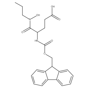 4-({[(9H-fluoren-9-yl)methoxy]carbonyl}amino)-4-[hydroxy(propyl)carbamoyl]butanoic acid Structure