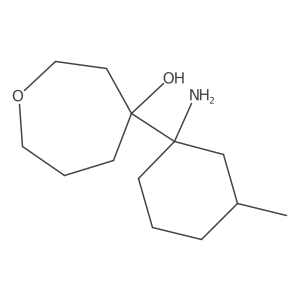 4-(1-Amino-3-methylcyclohexyl)oxepan-4-ol Structure