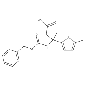 3-{[(Benzyloxy)carbonyl]amino}-3-(5-methylthiophen-2-yl)butanoic acid Structure