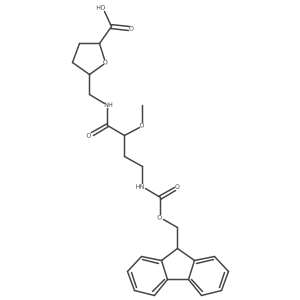5-{[4-({[(9H-fluoren-9-yl)methoxy]carbonyl}amino)-2-methoxybutanamido]methyl}oxolane-2-carboxylic acid Structure