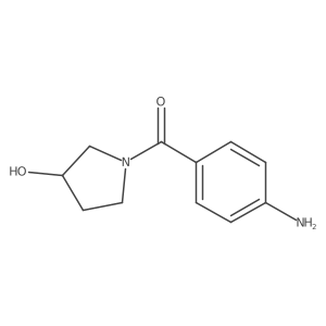 (4-Aminophenyl)-(3-hydroxypyrrolidin-1-yl)methanone Structure
