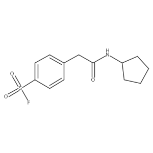 4-[2-(Cyclopentylamino)-2-oxoethyl]benzenesulfonyl fluoride Structure