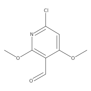 6-Chloro-2,4-dimethoxypyridine-3-carbaldehyde结构式