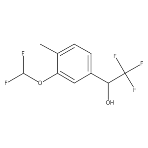 (1S)-1-[3-(difluoromethoxy)-4-methylphenyl]-2,2,2-trifluoroethan-1-ol Structure