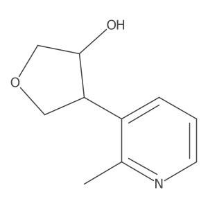 rac-(3R,4S)-4-(2-methylpyridin-3-yl)oxolan-3-ol结构式