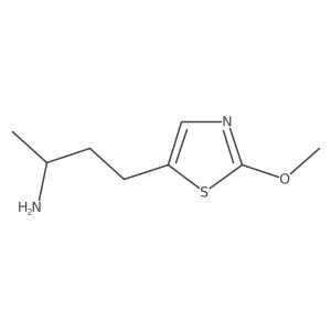 (2S)-4-(2-methoxy-1,3-thiazol-5-yl)butan-2-amine结构式