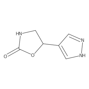 5-(1H-pyrazol-4-yl)-1,3-oxazolidin-2-one Structure