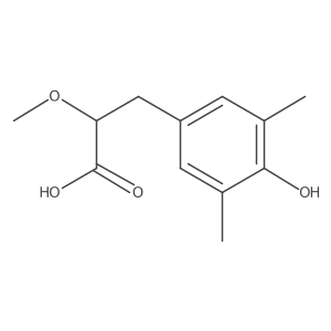 3-(4-Hydroxy-3,5-dimethylphenyl)-2-methoxypropanoic acid结构式