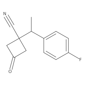 1-[1-(4-Fluorophenyl)ethyl]-3-oxocyclobutane-1-carbonitrile结构式