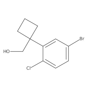 [1-(5-Bromo-2-chlorophenyl)cyclobutyl]methanol结构式