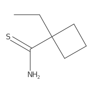 1-Ethylcyclobutane-1-carbothioamide结构式