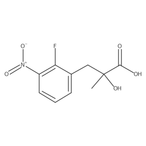 3-(2-Fluoro-3-nitrophenyl)-2-hydroxy-2-methylpropanoic acid结构式