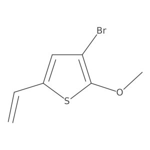3-Bromo-5-ethenyl-2-methoxythiophene结构式