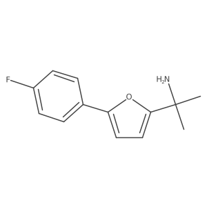 2-[5-(4-Fluorophenyl)furan-2-yl]propan-2-amine Structure