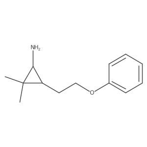 2,2-Dimethyl-3-(2-phenoxyethyl)cyclopropan-1-amine结构式