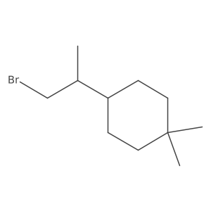 4-(1-Bromopropan-2-yl)-1,1-dimethylcyclohexane结构式