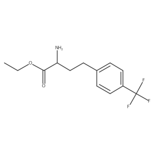 Ethyl 2-amino-4-[4-(trifluoromethyl)phenyl]butanoate结构式