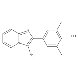 2-(3,5-Dimethylphenyl)imidazo[1,2-a]pyridin-3-amine;hydrochloride Structure