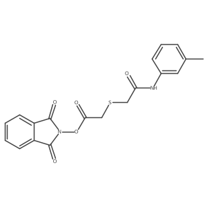 1,3-dioxo-2,3-dihydro-1H-isoindol-2-yl 2-({[(3-methylphenyl)carbamoyl]methyl}sulfanyl)acetate Structure