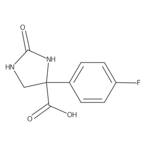 4-(4-Fluorophenyl)-2-oxoimidazolidine-4-carboxylic acid结构式