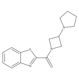 Benzo[d]thiazol-2-yl(3-(pyrrolidin-1-yl)azetidin-1-yl)methanone Structure
