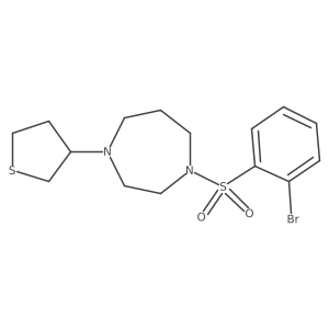 1-(2-Bromobenzenesulfonyl)-4-(thiolan-3-yl)-1,4-diazepane Structure