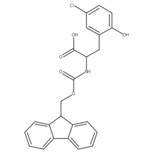N-Fmoc-5-chloro-2-hydroxy-L-phenylalanine Structure