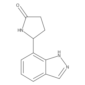 5-(1H-Indazol-7-yl)pyrrolidin-2-one结构式