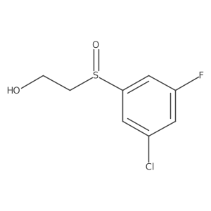 2-(3-Chloro-5-fluoro-benzenesulfinyl)-ethanol结构式