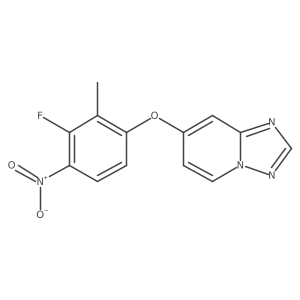 7-(3-Fluoro-2-methyl-4-nitrophenoxy)-[1,2,4]triazolo[1,5-a]pyridine结构式