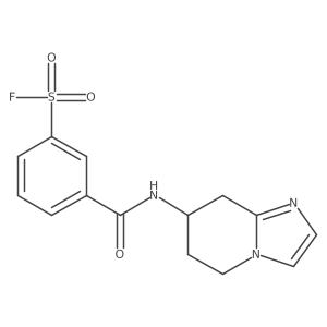 3-({5H,6H,7H,8H-imidazo[1,2-a]pyridin-7-yl}carbamoyl)benzene-1-sulfonyl fluoride结构式