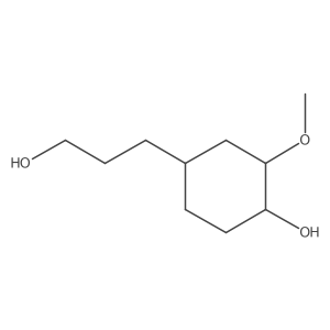 4-(3-Hydroxypropyl)-2-methoxycyclohexanol Structure