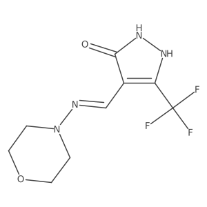 4-[(morpholinoamino)methylene]-5-(trifluoromethyl)-2,4-dihydro-3H-pyrazol-3-one Structure